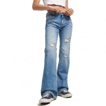 Jeans Slim Évasé Taille Mi-Haute Femme – Superdry Classic