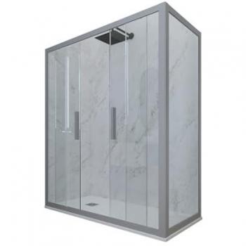 Silvershine Glam Duo Box Doccia 90x170 cm H200 con Vetro Trasparente