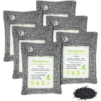 Eco-Friendly Charcoal Odor Absorbing Bags 6 Pack (1200G)
