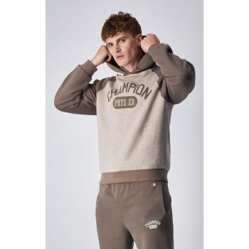 Sudadera Retro Marrón Beige Hombres