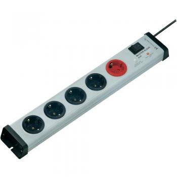 Ehmann 0239x00052301 5‑fach Master‑Slave-Steckdose in Grau und Schwarz – 7–100 W Schwellwert
