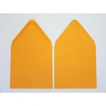 Briefumschläge 140 × 140 mm, 120 g/m², gummiert, Zartorange – 100 Stück