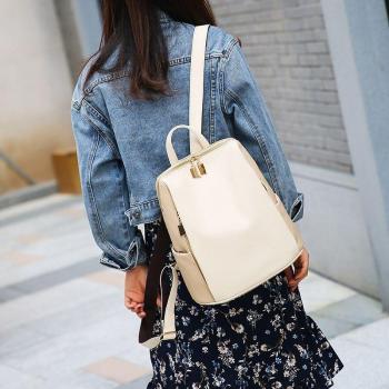 Simple Leather Backpack for Women