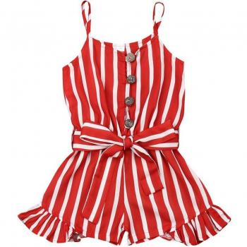 Kleinkind Mädchen Chiffon Overall kurz 4-8 Jahre