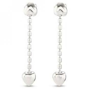 UNOde50 Cupido Silver Plated Heart Earrings Female