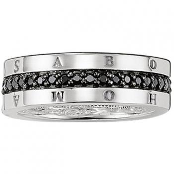 Thomas Sabo Schwarzer Eternity Ring – Standardgröße 60 (TR1944‑051‑11‑60)