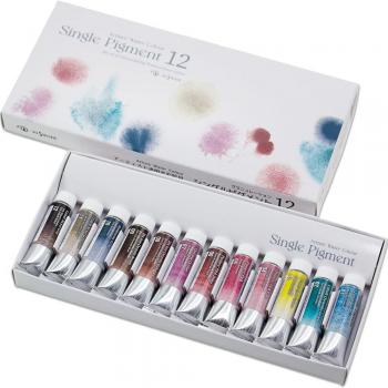314054 Kusakabe 12‑Pack Single Pigment Watercolor Granules