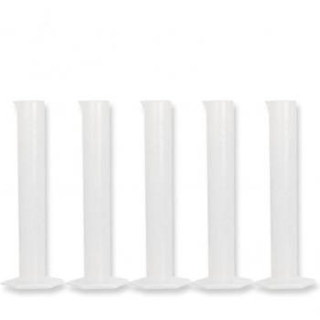 VODOOL 5pcs 50ml Measuring Cylinder for Lab Supplies