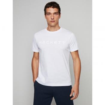 Camiseta de Hombre Hackett Blanca de Manga Corta