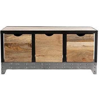 Meuble TV design blanc laqué avec rangements PACO