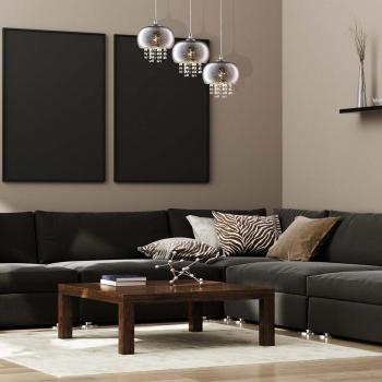 Starlight Pendant Lamp Stunning Chrome Glass And Crystals