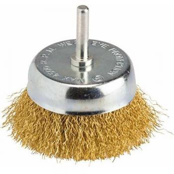 Brosse coupe en acier ondulé sur tige