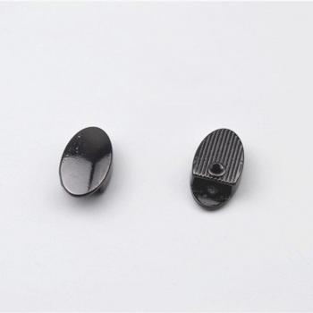 10pcs Zipper Tail Clip Stopper with Screw for DIY Leather Projects 12x20mm