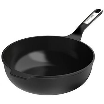 BergHoff Phantom Edelstahlpfanne mit Topf – Schwarz