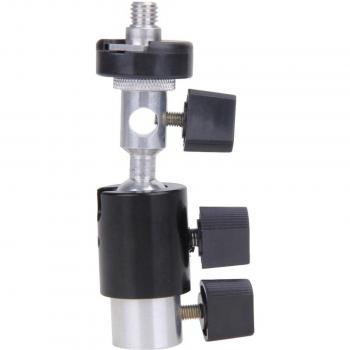 Soporte de Flash con Adaptador de Tornillo 1/4 a 3/8
