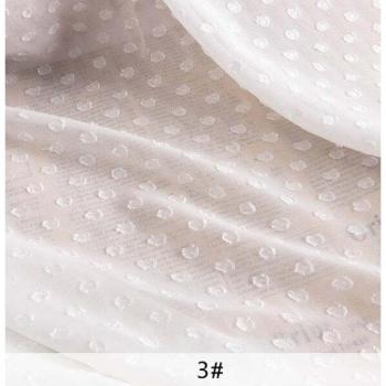 Jacquard Soie Transparent Jaune à Pois – Pour Robe d’Été