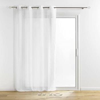 Panorama de voile brillant Sunline – Blanc/Argent – 140 x 240 cm