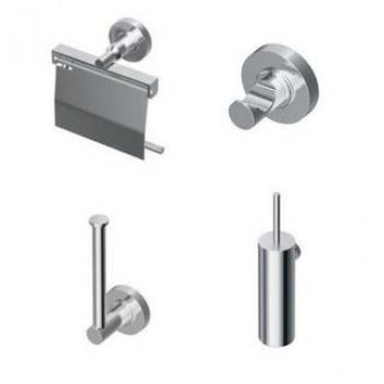 Ensemble Accessoires WC Idéal Standard Iom avec Porte Serviettes et Brosse