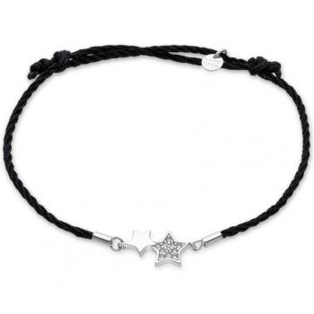 Pulsera con acabado en rodio y circonita brillante de Plata de Ley 925 de Luxenter