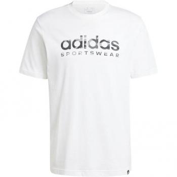 Adidas Camo Print Graphic Tee, White – L Size
