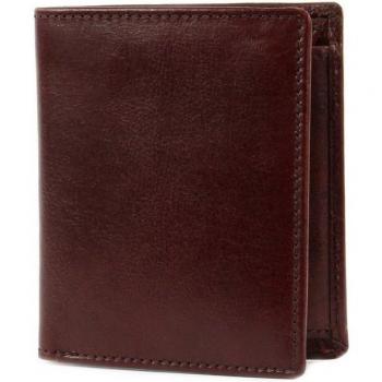 Leonhard Heyden Cambridge Leder‑Geldbörse Männer – Rot, 9 cm
