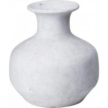 Darcy Squat Vase 26cm in Grey by Hill Interiors