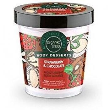 Organic Shop Mousse Corporal Hidratante Fresa Y Chocolate 450Ml