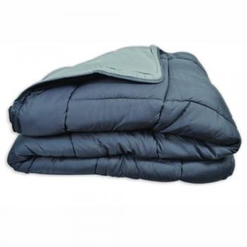 Oreiller d'hiver COCOON double ton acier/argent