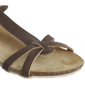 Damen‑Office‑Sandal – Braunleder Komfort