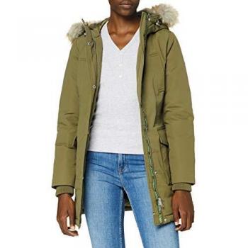 Tommy Jeans Damen Parka Tjw Technical Down, Olivenbaum, XS