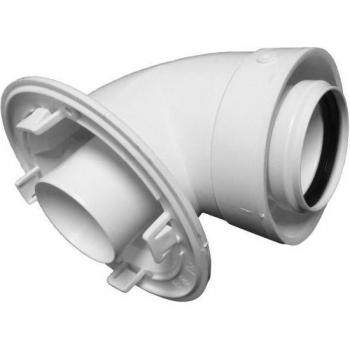 Coude Coaxial 90° pour Chaudières à Condensation Baxi Ø60/100 mm