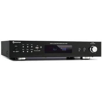 Auna 9200BT – Amplificateur stéréo 120 W, Bluetooth, USB & SD, 2 micros