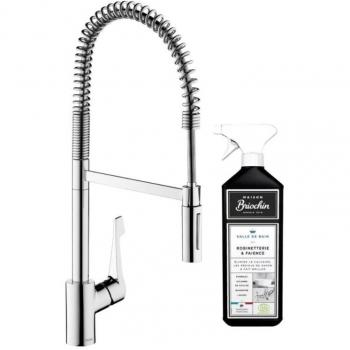 Robinet de cuisine Hansgrohe Cento avec nettoyant Briochin