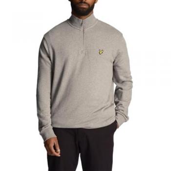 Lyle & Scott Men's Embroidered Loopback Quarter Zip Sweatshirt