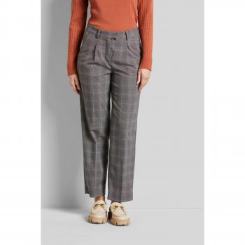 BUGATTI Damen 5-Pocket-Hose mit Bundfalten in Messing, Größe 38