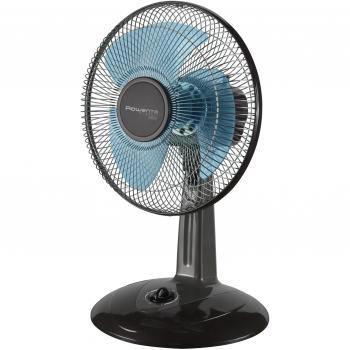 Rowenta VU1930F0 Ventilateur de Table Classic Compact 30 cm Oscillation 3 Vitesses 45W Ventilation Bureau Noir