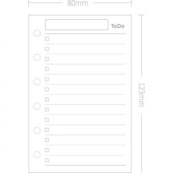 A7 Inner Page Refill for Spiral Notebooks