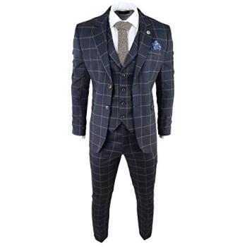 Three-Card Navy Tweed Ensemble – TruClothing Men’s AK 36R