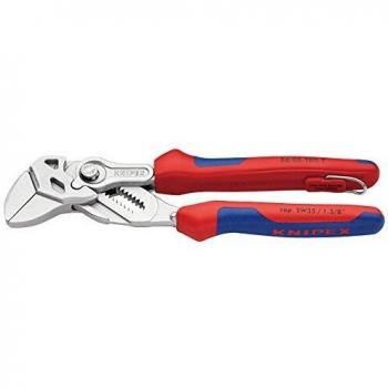 Knipex Pliers Wrench with Multi-Component Grip and Tether Point 180mm