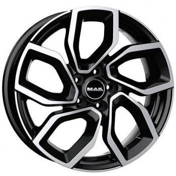 CERCHIO IN LEGA MAK APOLLO 7x17 4x108 ET 25 BLACK MIRROR