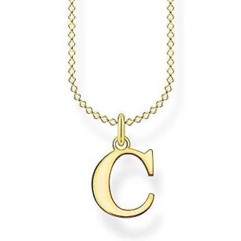 Thomas Sabo Kettendesign Buchstabe C – Gold/Goldverkleidung, 925 Silber – KE2012-413-39-L45V