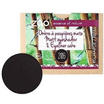 Zao Make-up Recarga 206 Noir Sombra Mate
