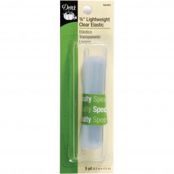 Dritz 9346-C Lightweight Clear Elastic 3/8 x 5 yd