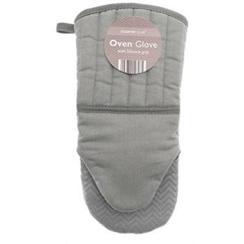 Country Club Chevron Silicone Grip Oven Mitt, Natural