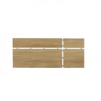 Topkit de cabecero de cama Serie Nórdica, medida 152 cm, color Roble