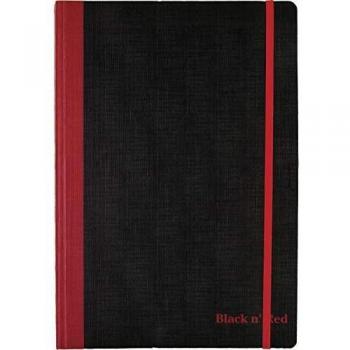 Black n' Red Casebound Notebook, Medium/Large, Black, 72 Ruled Sheets