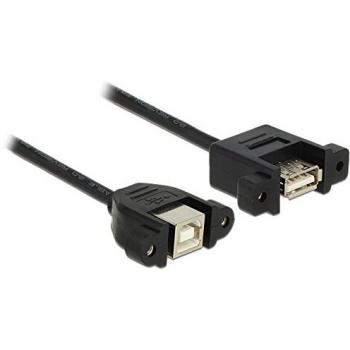 Câble Adaptateur USB Delock B à A – 25 cm – Noir