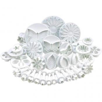 33 Piece Flower and Leaf Fondant Cutters