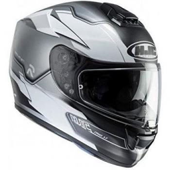 Casco Integral HJC RPHA ST Zaytun MC de 10sf color negro y blanco mate Talla L