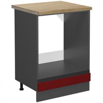 Meuble Vicco R-Line 60 cm en Rouge et Chêne